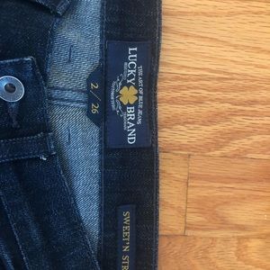 Lucky Brand. Sweet’N Straight jeans, size 2/26.  Perfect condition!